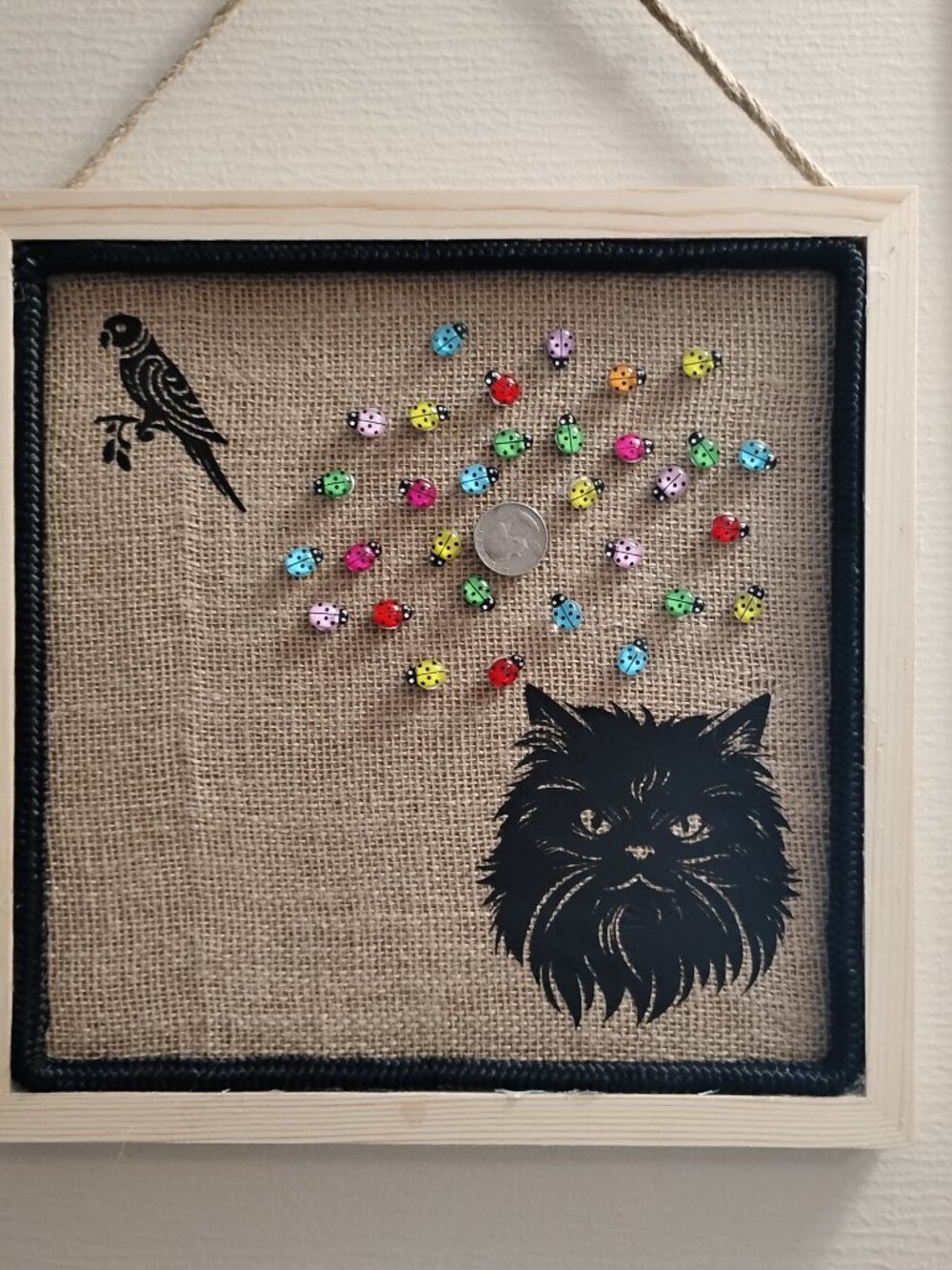 30 Pcs Cute Colored Lady Bugs Decorative Bulletin Board Push Pins